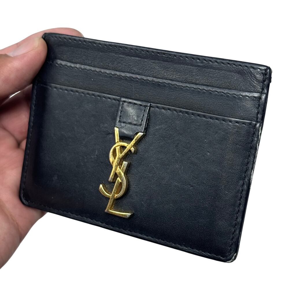 YSL Logo Cardholder Wallet - Picture 7 of 13
